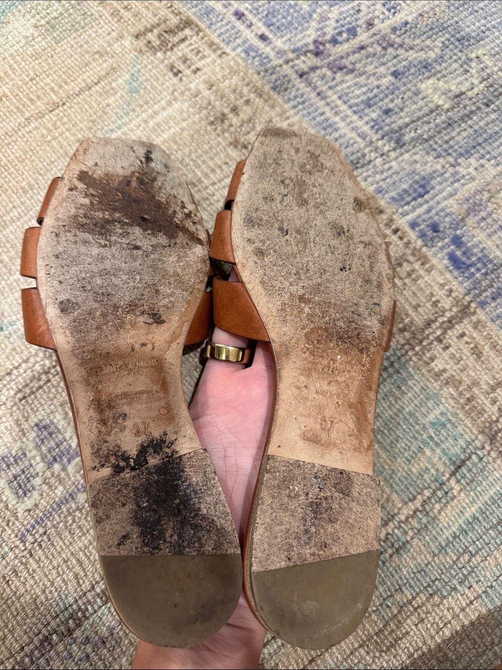 Saint Laurent Tribute Sandals - Picture 3 of 6
